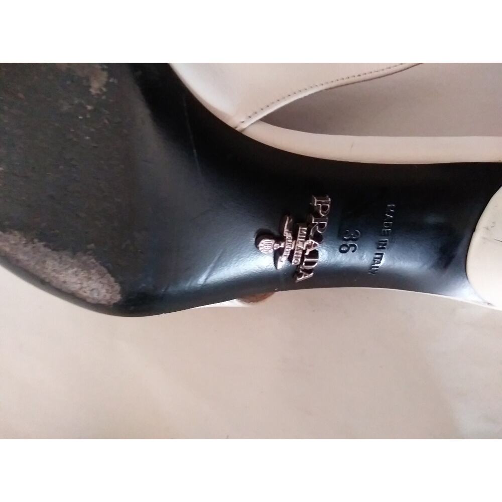 Prada vestiaire Collection Mary Jane Leather Hill Slingback Pumps Size 36 - Picture 8 of 11